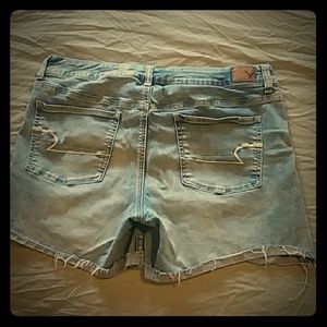 American Eagle midi denim shorts